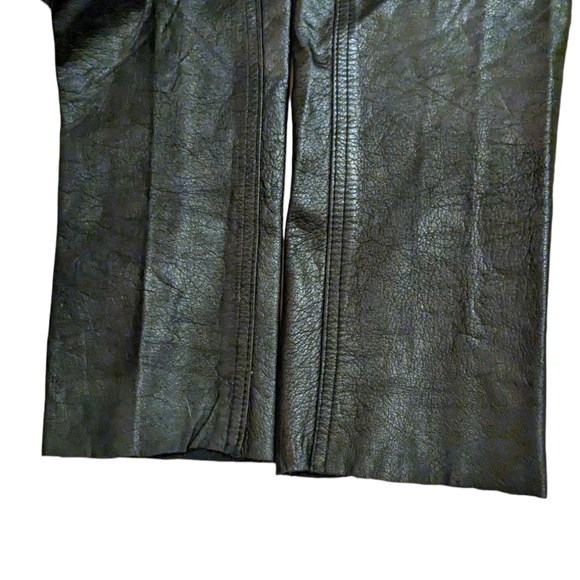 Wilson's 100% Real Genuine Black Leather Vintage High Waist Jeans - 6 - Picture 9 of 13